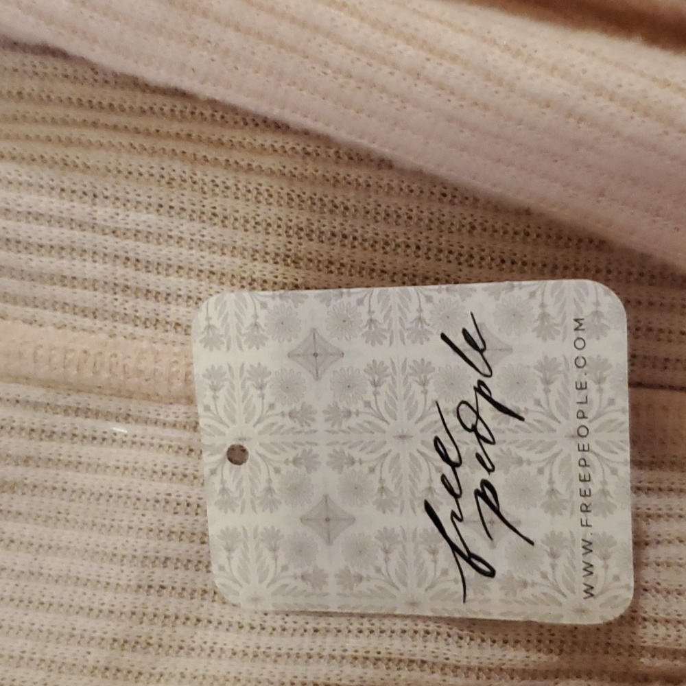Free People Cozy With You Wrap Sweater in Champagne Toast, Size S NWT'S - Picture 8 of 10